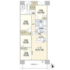 4LDK 間取り図
