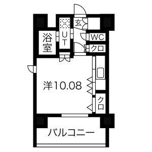 1K 間取り図