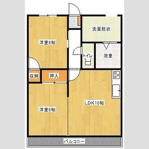 2LDK 間取り図