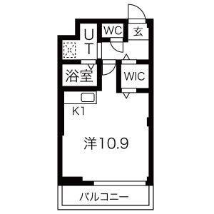 ワンルーム 間取り図