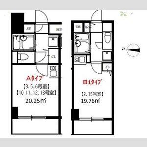 ワンルーム 間取り図