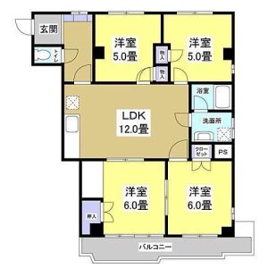 4LDK 間取り図