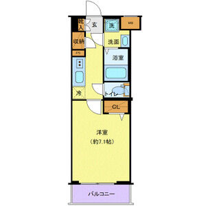 1K 間取り図