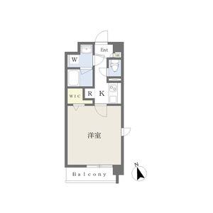 1K 間取り図