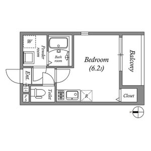 ワンルーム 間取り図