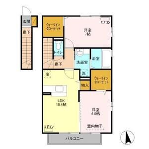 2LDK 間取り図