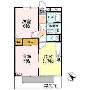 2DK 間取り図