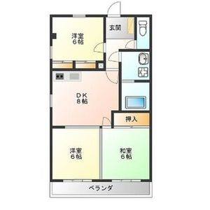 3DK 間取り図