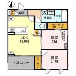 2LDK 間取り図