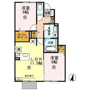 2LDK 間取り図