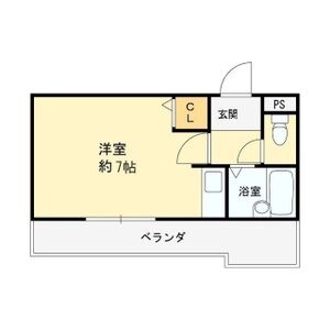 ワンルーム 間取り図