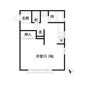 ワンルーム 間取り図