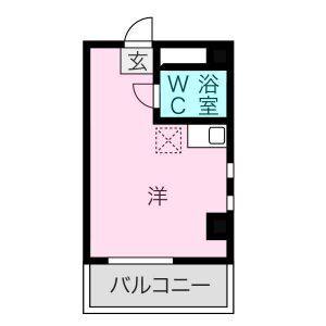ワンルーム 間取り図