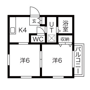 2K 間取り図