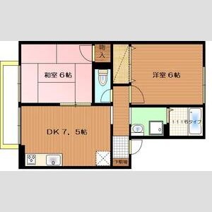 2DK 間取り図