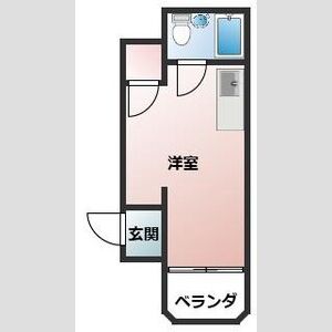 ワンルーム 間取り図