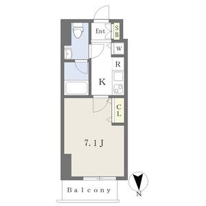 1K 間取り図