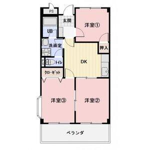 3DK 間取り図