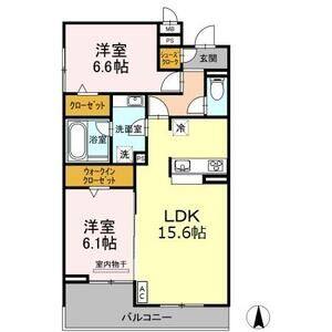 2LDK 間取り図