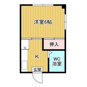 1K 間取り図