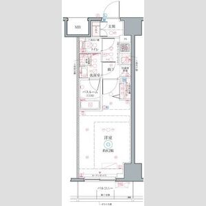 1K 間取り図