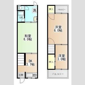 3DK 間取り図