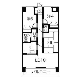 3LDK 間取り図
