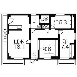 3LDK 間取り図