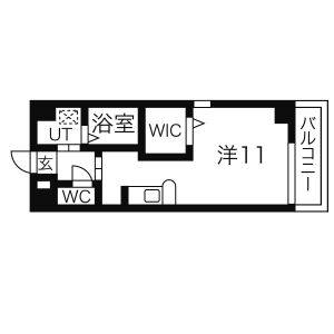 ワンルーム 間取り図