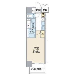 1K 間取り図