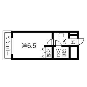ワンルーム 間取り図