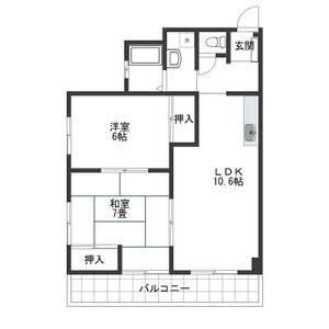2LDK 間取り図