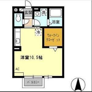 ワンルーム 間取り図