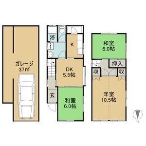 4DK 間取り図