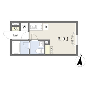 ワンルーム 間取り図