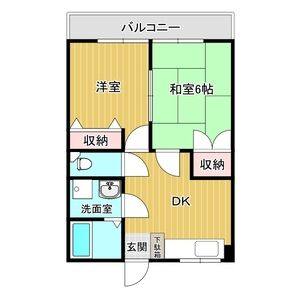 2DK 間取り図