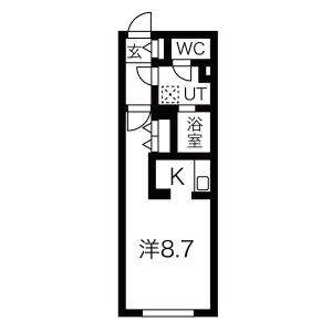 1K 間取り図