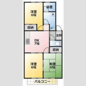 3DK 間取り図