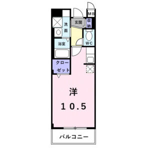 ワンルーム 間取り図