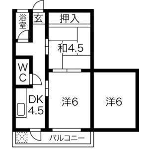 3DK 間取り図