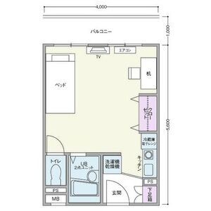 ワンルーム 間取り図