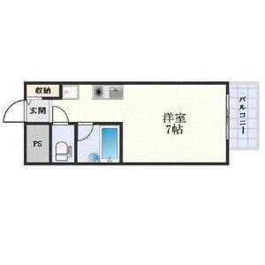 1K 間取り図