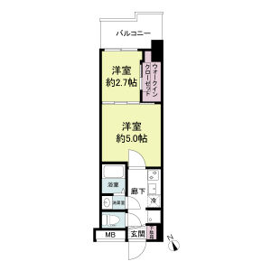2K 間取り図