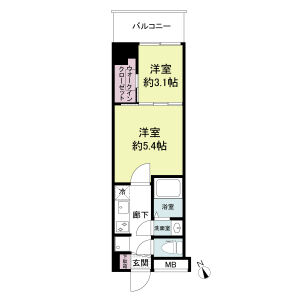 2K 間取り図