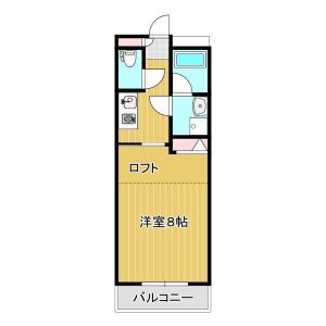 1K 間取り図