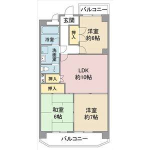 3DK 間取り図