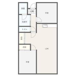 2LDK 間取り図