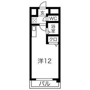 ワンルーム 間取り図