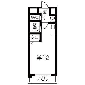 ワンルーム 間取り図