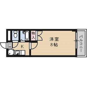1K 間取り図